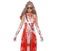 Bloody Prom Queen Kit, Carrie, Sash, Gloves & Tiara, Halloween Fancy Dress