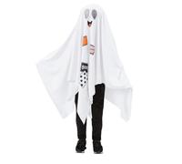 Ghost Costume Kids Halloween White Boo Ghost Fancy Dress Boys Girls