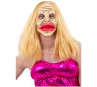 Smiffys Botched Surgery Latex Mask Beige (One Size)