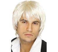 Smiffys Boy Band Wig, Blonde Short Style, Icons & Idols Fancy Dress, Adult Dress Up Wigs
