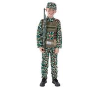 Smiffys Boys Military Camo Costume Set