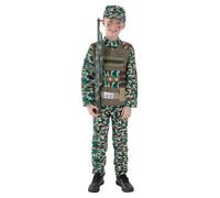 Smiffys Boys Military Camo Costume Set
