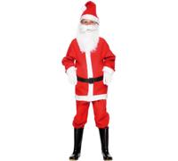 Smiffys Boy's Santa Costume Set in Red | Size: 10-12 Years Smiffys Red 10-12 Years