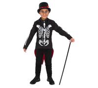 Smiffys Boy's Senor Skeleton Day Of The Dead Costume Set in Black | Size: 7-9 Years Smiffys Black 7-9 Years