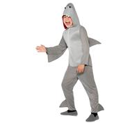 Smiffys Boy's Shark Costume in Grey | Size: 4-6 Years Smiffys Grey 4-6 Years