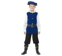 Smiffys Boy's Tudor Costume Set in Royal | Size: 7-9 Years Smiffys Royal 7-9 Years