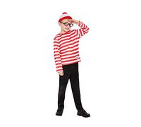 Smiffys BR101053-5, Red Wally Instant Kit, Boys, Child-Age 3-5 years