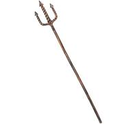 Smiffys Bronze Extendable Trident 137cm, 5pcs, Historical Fancy Dress, Adult Dress Up Accessories