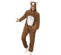 Smiffys Brown Bear Zoo Animal Adult Mens Halloween Costume Jumpsuit 31680