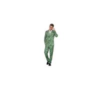 Smiffys Brussel Sprout Suit, Green with Jacket, Trousers & Tie, Stand Out Suits Fancy Dress, Xmas Dress Up Costumes