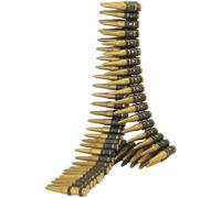 Smiffys Bullet Belt, Gold 96 Bullets, 150 cm Long, Land, Sea and Air Forces Fancy Dress, Troops Dress Up Accessories