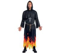 Smiffys Burning Priest Costume, Adult Fancy Dress, Size L-XL