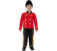Smiffys Busby Guard Costume Set in Red | Size: 4-6 Years Smiffys Red 4-6 Years