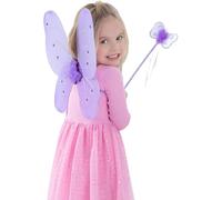 Butterfly Wings Child Purple - wings butterfly wand fancy dress girls purple fairy smiffys fairytale accessory costume
