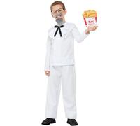 Smiffys Captain Cluck Costume Top, Trousers, Beard, Glasses & EVA Bucket, Boys Fancy Dress, Icons/Celebrities Dress Up Costumes