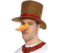 Smiffys Carrot Nose Latex On Elastic (Orange)