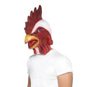Smiffys Chicken Overhead Mask in Red Smiffys Red