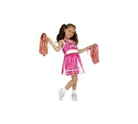 Smiffy's Children's Cheerleader Costume, Child, Dress And Pom Poms, Ages 7-9, -