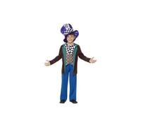 Smiffy's Children's Deluxe Hatter Costume, Jacket, Trousers And Hat, Ages 4-6, -