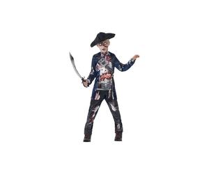 Smiffy's Children's Jolly Rotten Pirate Boy, Top, Trousers And Hat, Serious - pirate jolly rotten boys fancy dress costume halloween zombie deluxe
