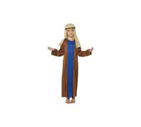 Smiffys Child Joseph Costume, Brown & Blue Kids Nativity Outfit Robe & Headpiece, Boys Christmas Fancy Dress Costume School Plays, Church Pageants, Nativity Scenes & Holiday Performances Age 7-9
