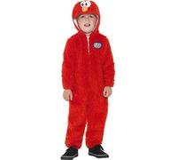 Smiffys Children's Sesame Street Elmo Costume, All-in-One Suit, Size: S, Color: Red, 37990