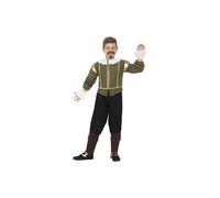 Smiffy's Children's Shakespeare Costume (medium) - costume shakespeare fancy dress boys book week day smiffys outfit childrens