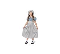 Smiffy's Children's Victorian School Girl Costume, Dress & Hat, Ages 7-9, - costume dress victorian school girl fancy girls smiffys childrens hat