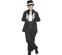 Medium Black Children's Zoot Suit Costume. - costume suit zoot gangster fancy dress 1920s boys childrens smiffys outfit