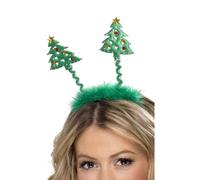Smiffys Christmas Tree Costume Bopper Headband in Green Smiffys Green One Size