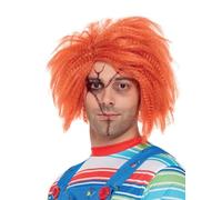 Smiffys Chucky Wig in Ginger for Adults, Pre-Styled Wig, Officially Licensed, Iconic Chucky Hairstyle, Perfect for Halloween and Matching Pet or Family Costumes