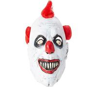 Smiffys Clown 3/4 Latex Mask, Red & White