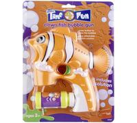 Smiffys Clown Fish Bubble Gun, Orange with Solution, Smiffys Leisure Products Fancy Dress, Clown Dress Up Jokes & Novelties Halloween