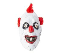 Smiffys Clown Latex 3 4 Mask in White Smiffys White