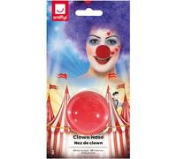 Smiffys Clown Nose, Red Sponge, Circus Fancy Dress, Clown Dress Up Accessories