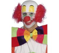 Smiffys Clown Rubber Top Wig, Red With Hair, Latex, Circus Fancy Dress, Clown Dress Up Wigs