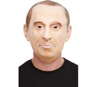 Smiffys Comrade Latex Mask, Beige Full Overhead, Icons & Idols Fancy Dress, Adult Dress Up Masks