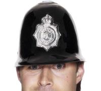 Smiffy's Cops 'N' Robbers Black Plastic Police Helmet