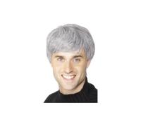 Smiffy's Corporate Wig - Grey - wig corporate grey mens fancy dress smiffys costume father ted old man short
