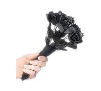 Smiffy's Corpse Bride Bouquet - Black Roses - Fancy Dress Halloween Accessory - corpse bouquet fancy dress halloween bride black accessory roses