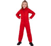 Smiffys Costume Boiler Suit Red (13-14 Years)