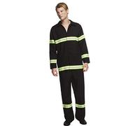 Smiffy's Costume Team Leader Fireman, Black, L - Size 42-44