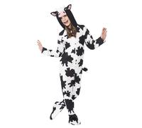 Smiffys Cow Costume, Black & White (Size S)