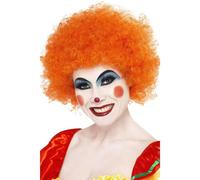 Smiffys Crazy Clown Wig in Orange Smiffys Orange