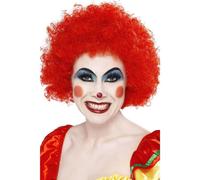 Smiffys Crazy Clown Wig in Red Smiffys Red