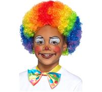 Smiffys Clown Wig, Multi-Coloured Kids, Girls Fancy Dress, Clown Dress Up Wigs Halloween