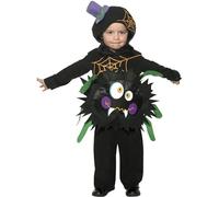 FANCY DRESS COSTUME # CHILDS HALLOWEEN CRAZY SPIDER TODDLER T2 AGE 3-4 YEARS