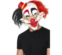 Smiffys Creepy Clown Full Overhead Latex Mask Adults Mens Fancy Dress