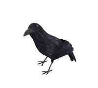 Smiffys Crow, Black Feathered, 33cm, Halloween Fancy Dress Accessory, Halloween Dress Up Halloween decorations Halloween