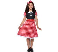 Girls Cute Mini Mouse Fancy Dress Costume